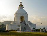 Pokhara World Peace Pagoda 02 Full View From Front 